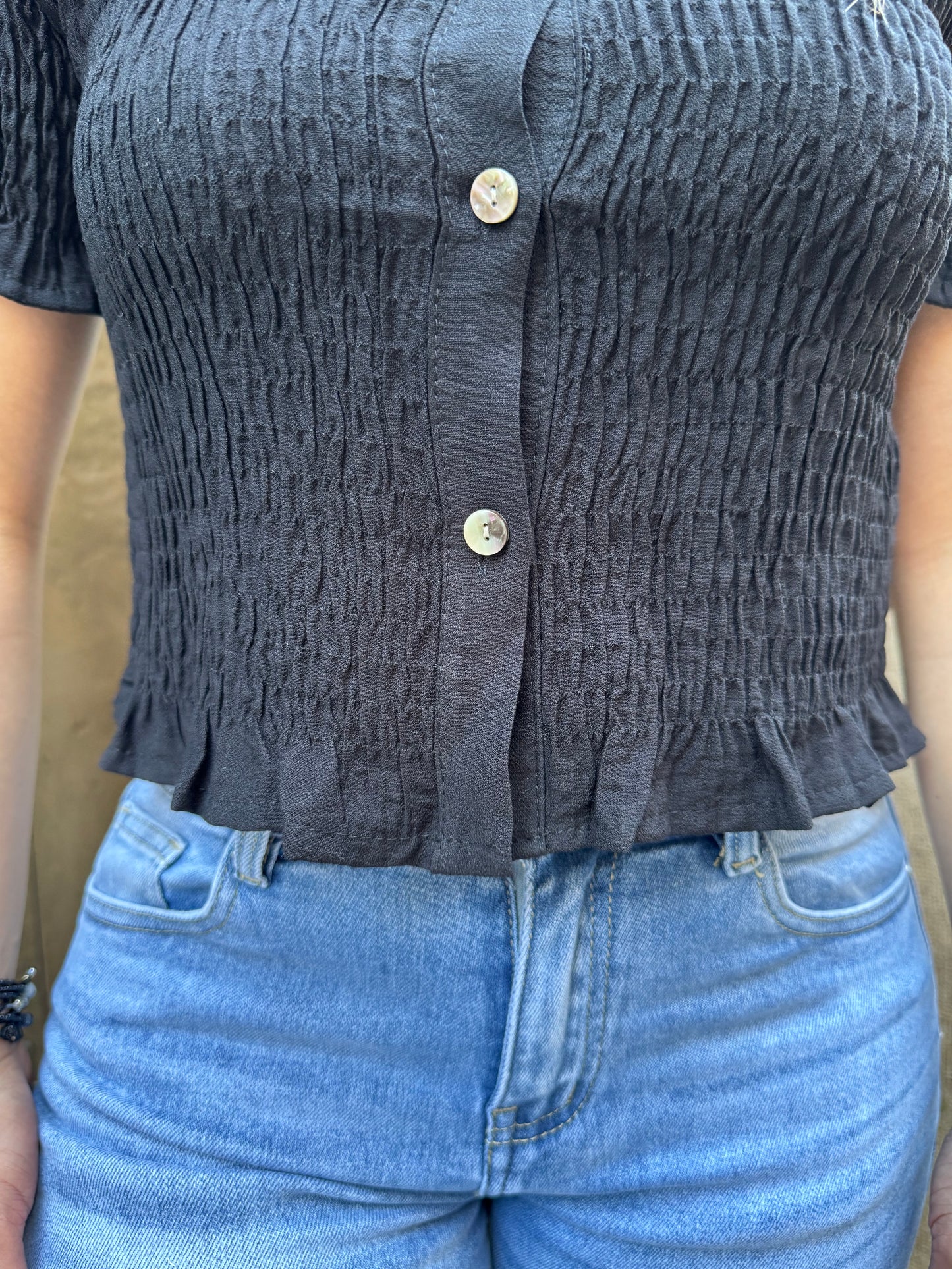 Top Clara Negro