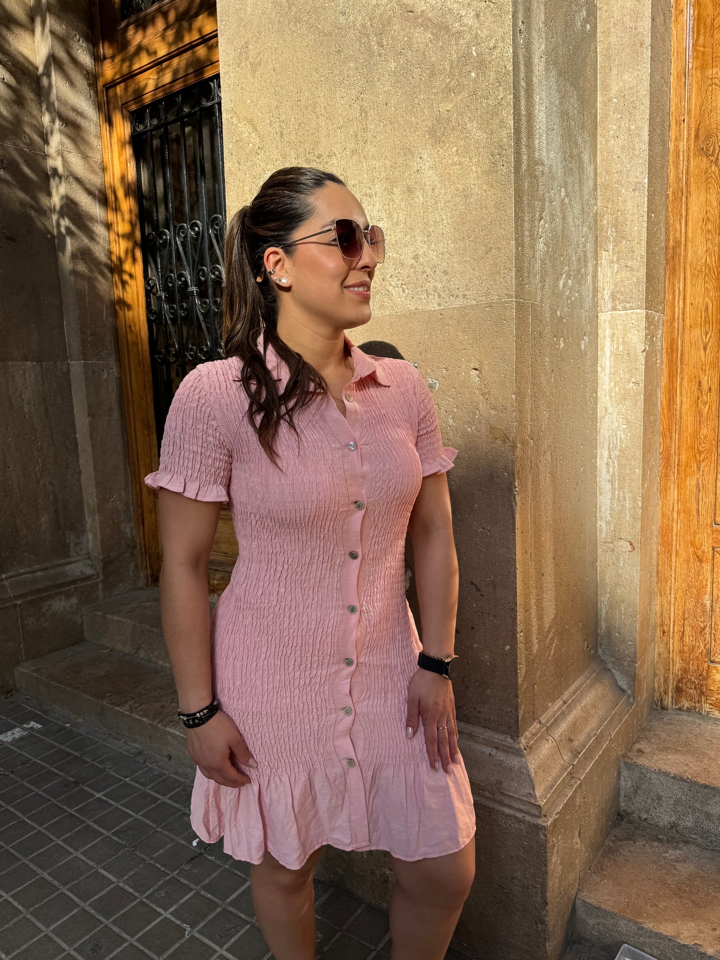 Vestido Clara Rosa