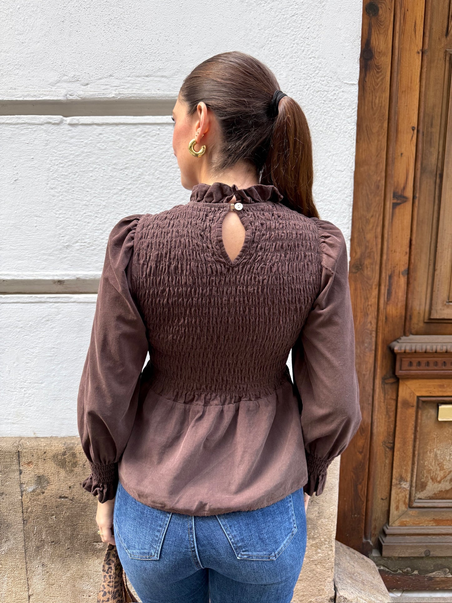 Blusa Micropana Hele Chocolate