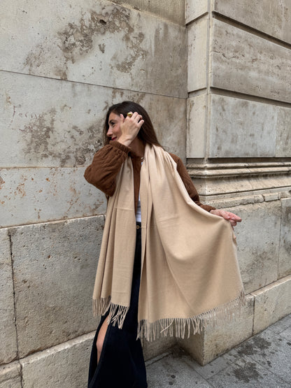 Mari Carmen Beige Scarf