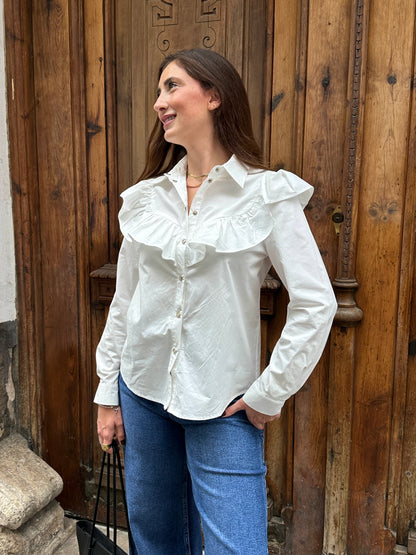 Camisa Volantes Silvia Blanco