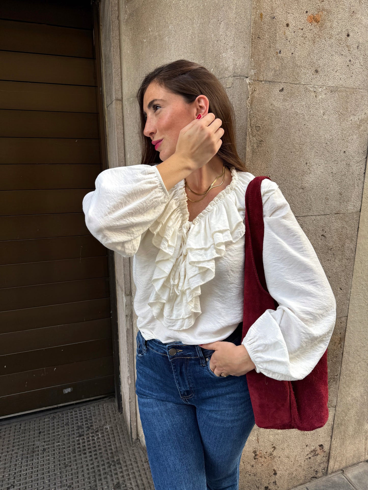 Romantic White Blouse