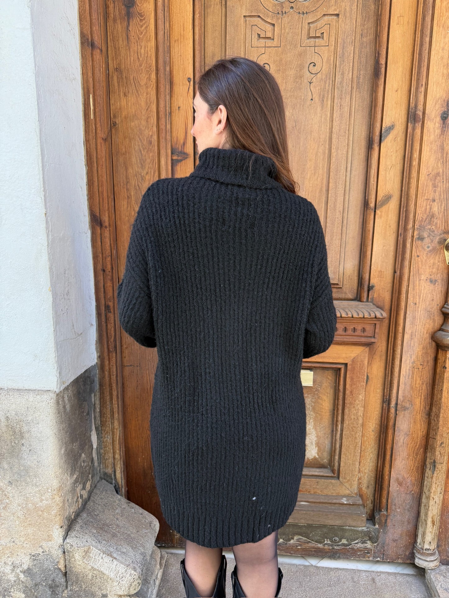 Bea Black Knit Dress