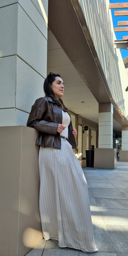 Pantalón Yolan Rayas Crudo