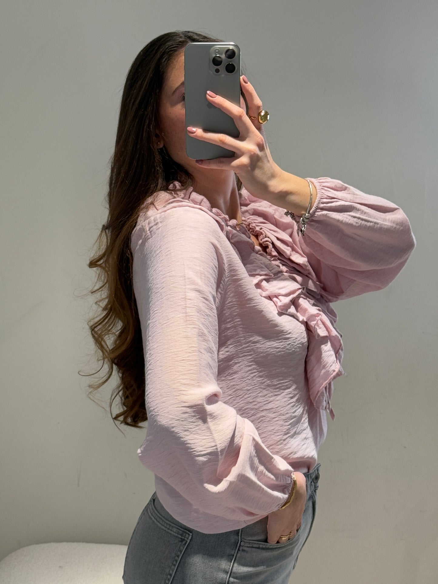 Blusa Romántica Rosa