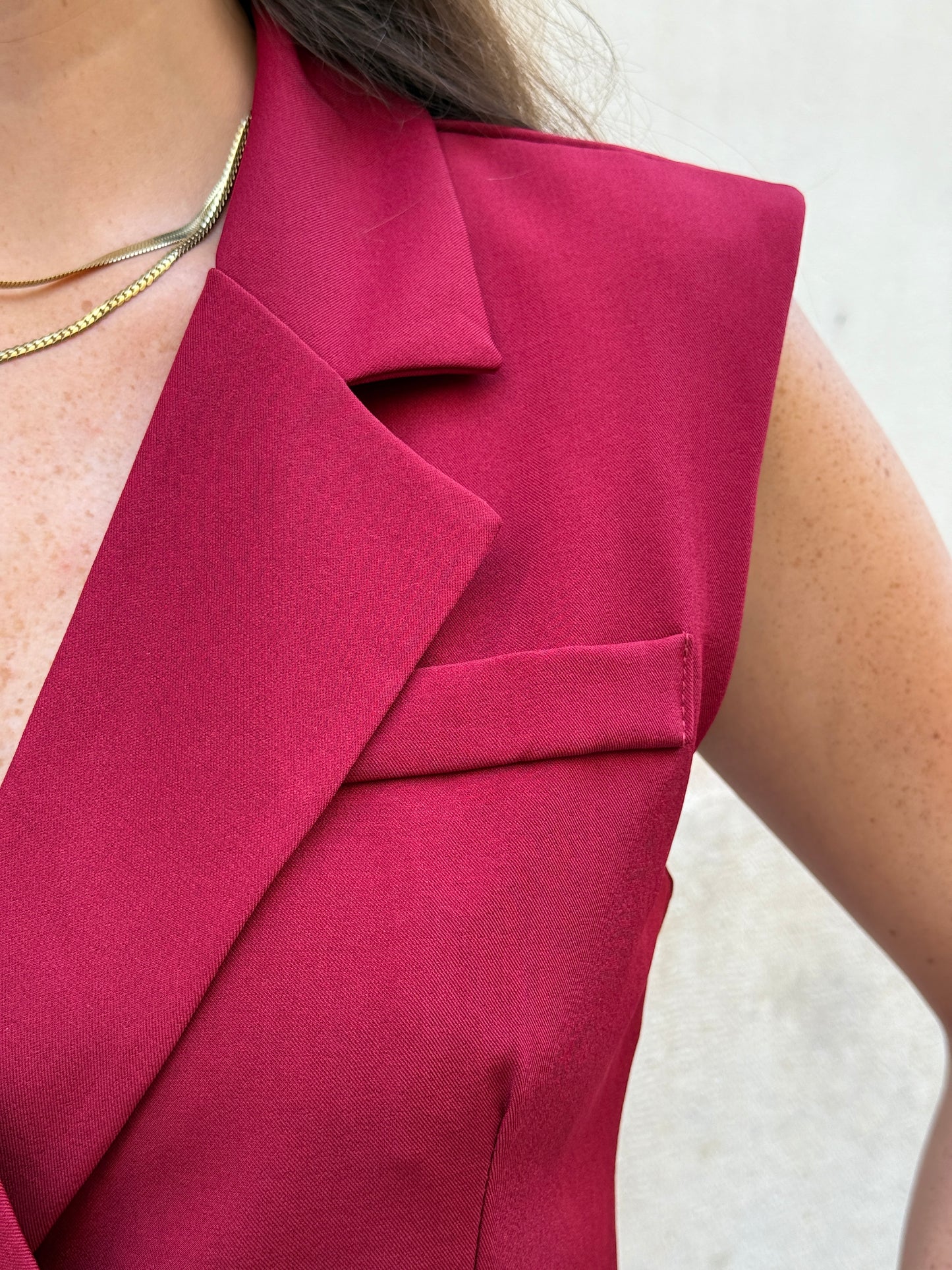 Renata Garnet Tailored Vest