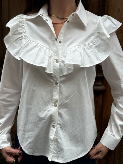 Camisa Volantes Silvia Blanco