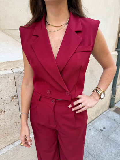 Renata Garnet Tailored Vest