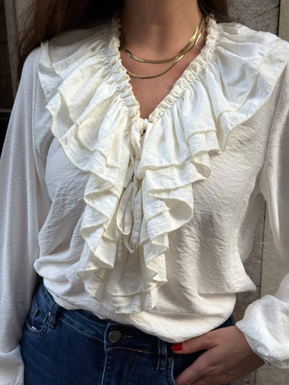 Romantic White Blouse