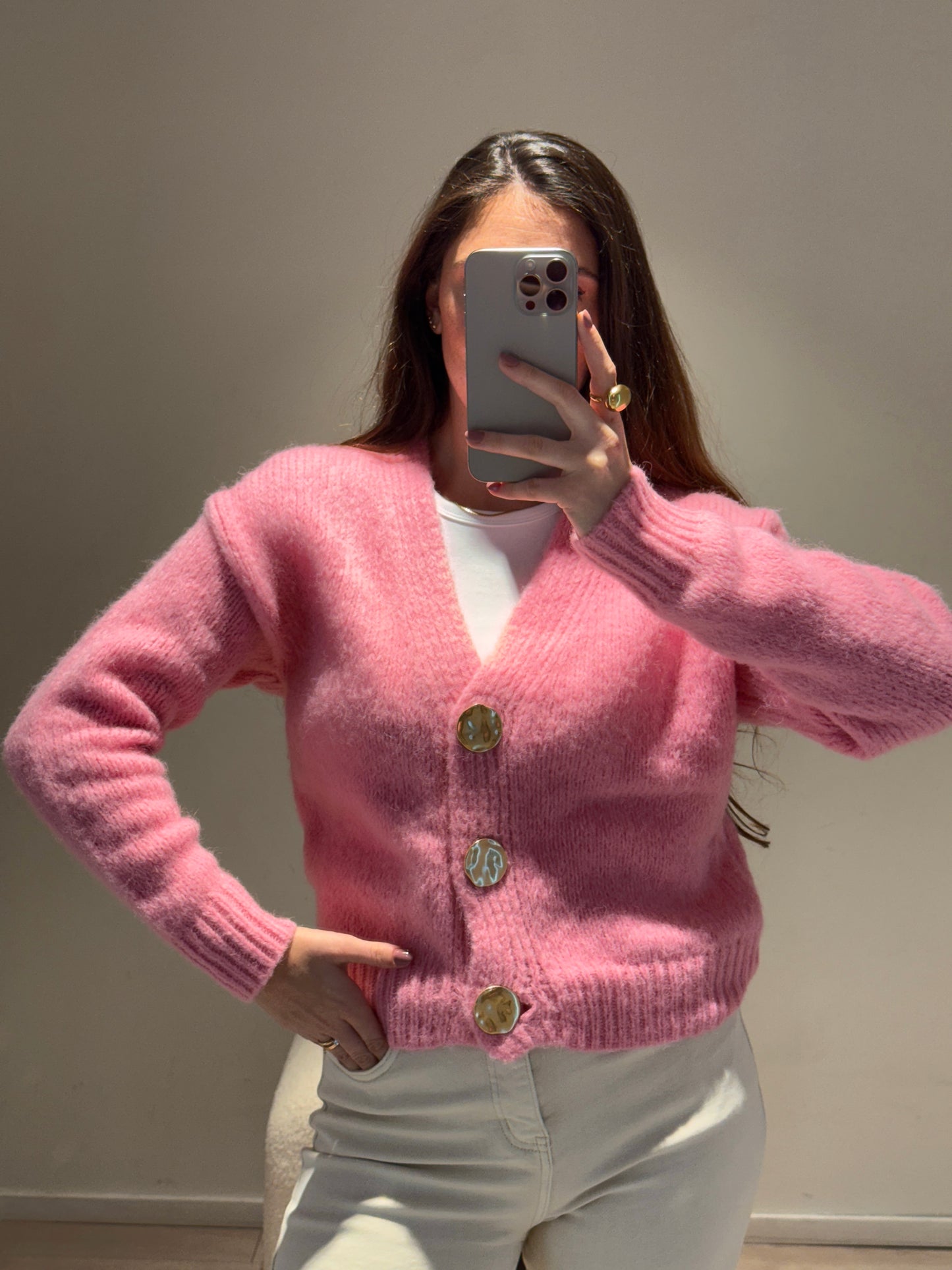 Cardigan Teresa Rosa