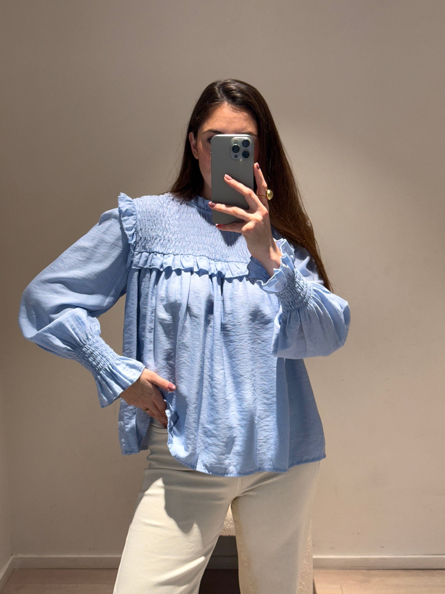 Blusa Josefina Celeste