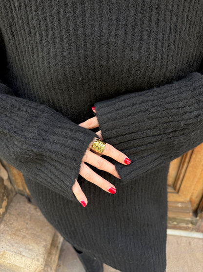 Bea Black Knit Dress