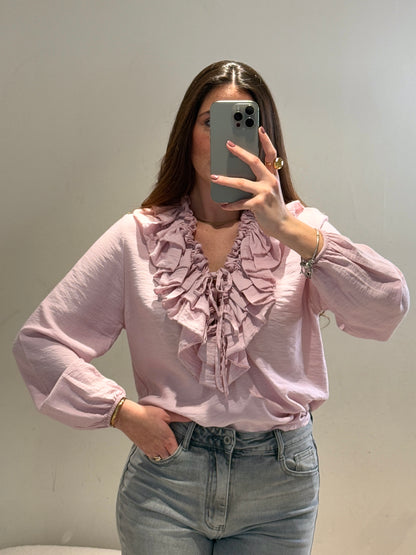 Blusa Romántica Rosa