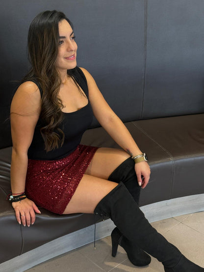 Mini Falda Ross Lentejuelas