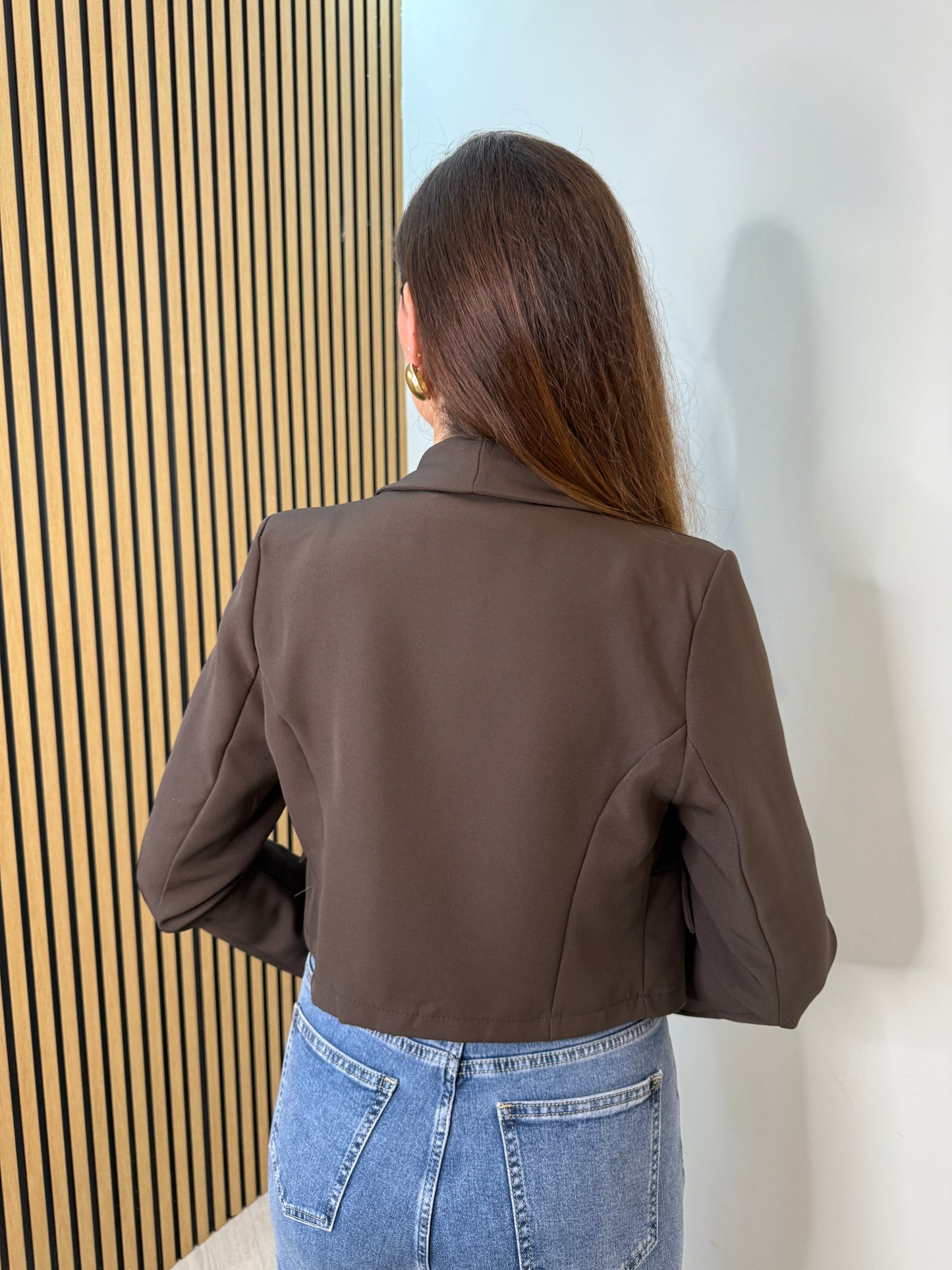 Cropped Blazer Iria Chocolate