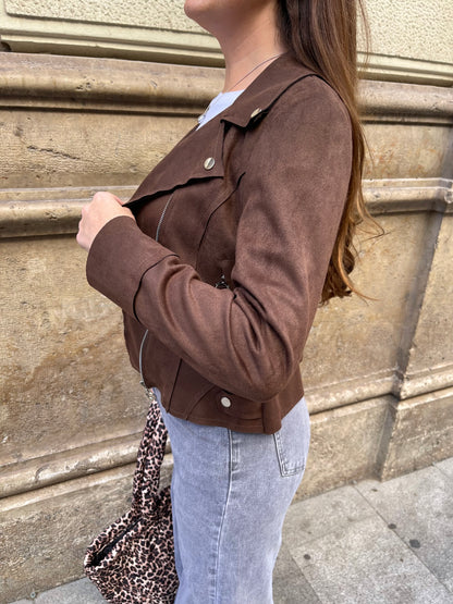 Chaqueta Biker Matilda Chocolate