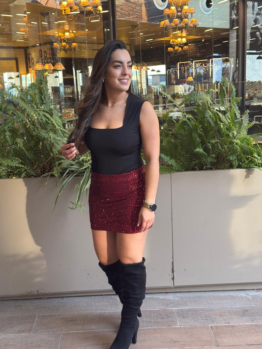 Mini Falda Ross Lentejuelas