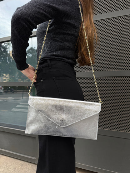 Bolso Fiesta Vic Metalizado Plata