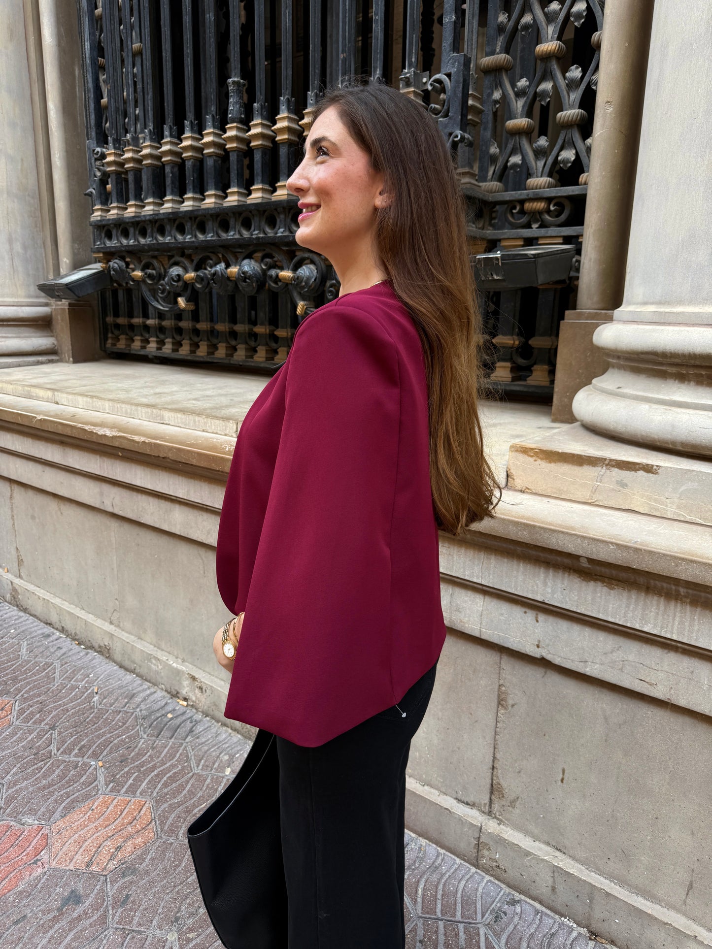 Garnet Cape Blazer