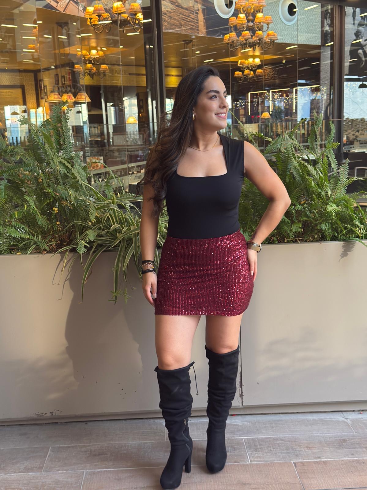 Mini Falda Ross Lentejuelas