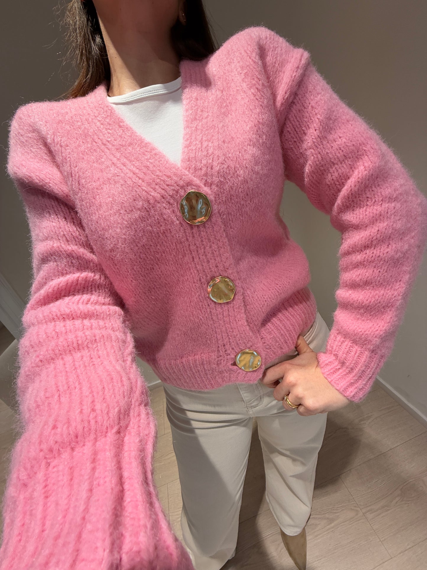 Cardigan Teresa Rosa