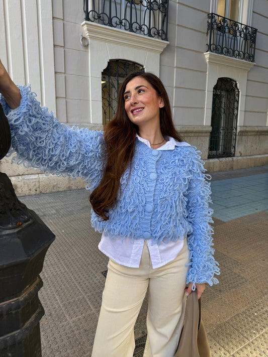 Cardigan Fio Celeste