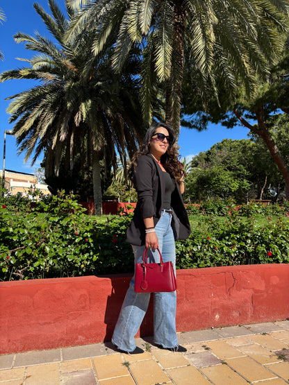 Blazer Bianca Negro