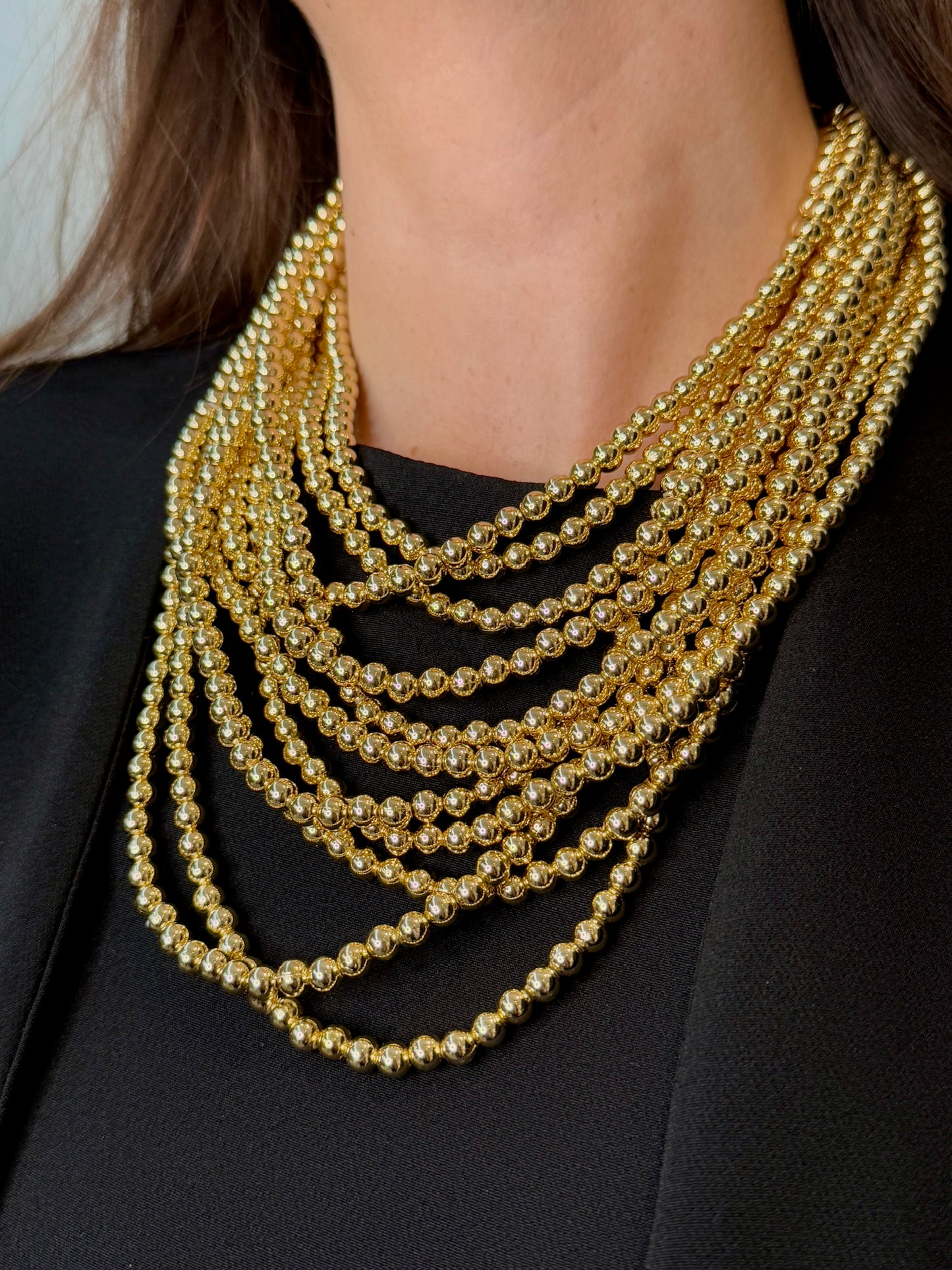 Collar Multi Perlas Gold