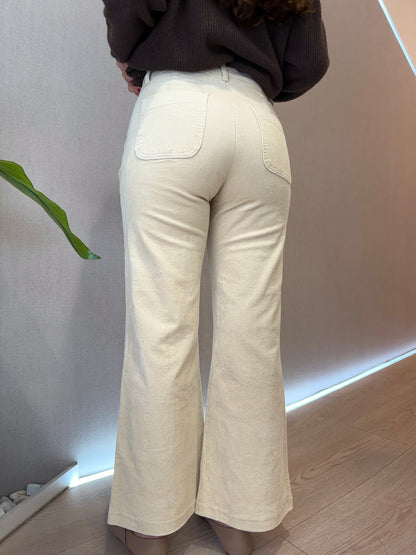 Gema Corduroy Pants Beige