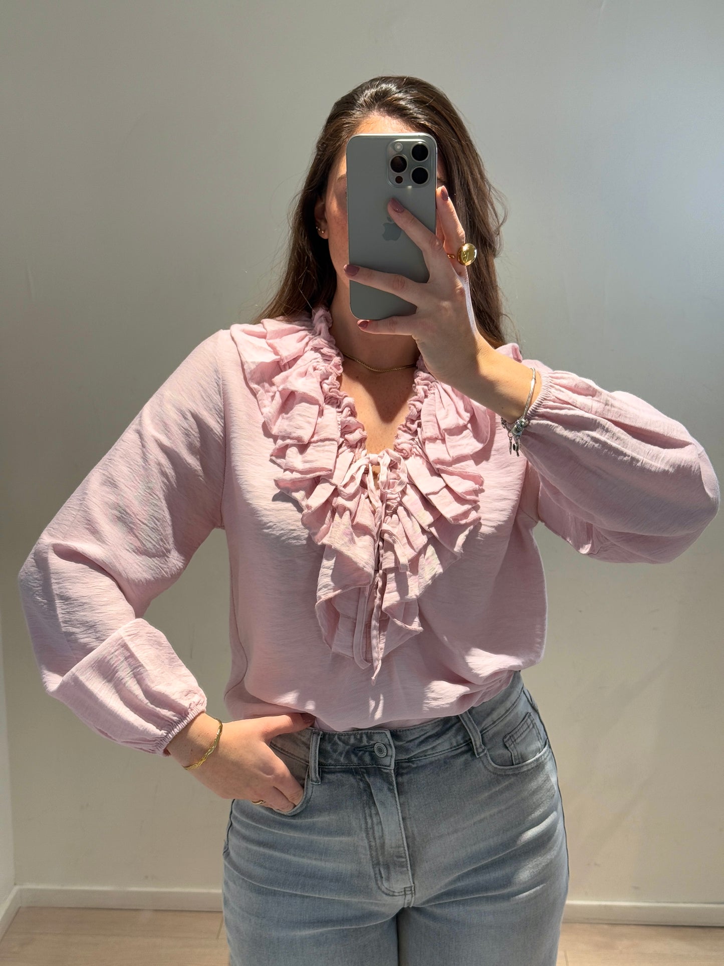 Blusa Romántica Rosa