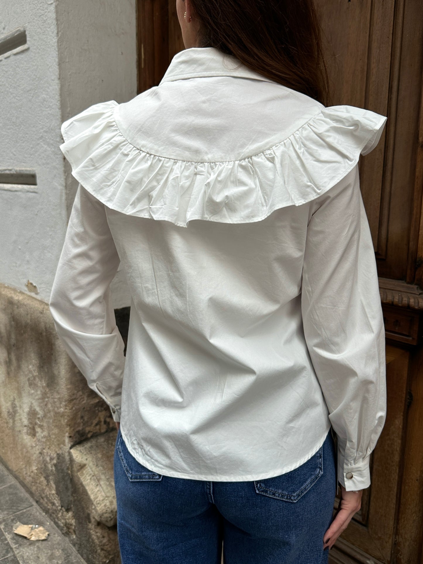 Camisa Volantes Silvia Blanco