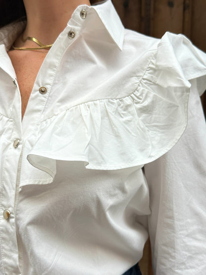 Camisa Volantes Silvia Blanco