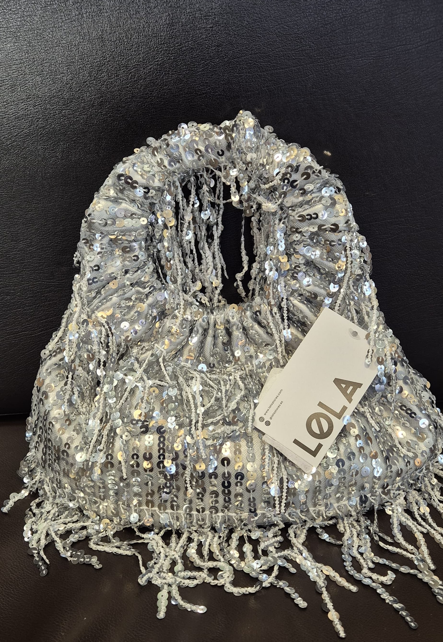 Bolso Lentejuelas Kaylie Plata