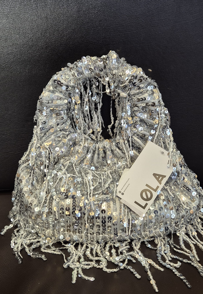 Bolso Lentejuelas Kaylie Plata