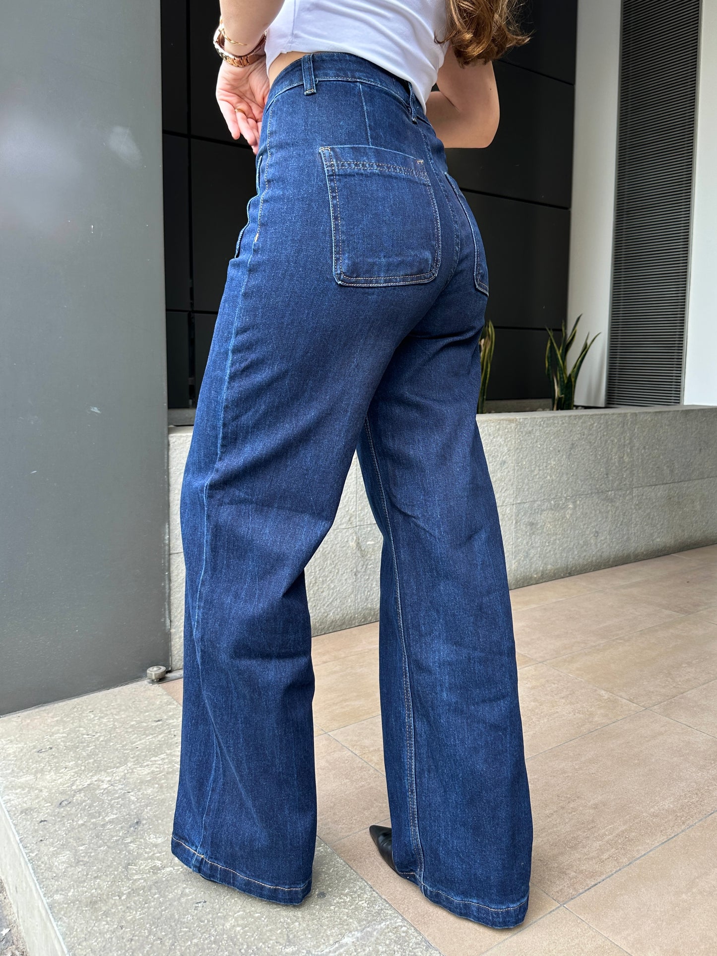 Jean Wide Leg Carla Denim Oscuro