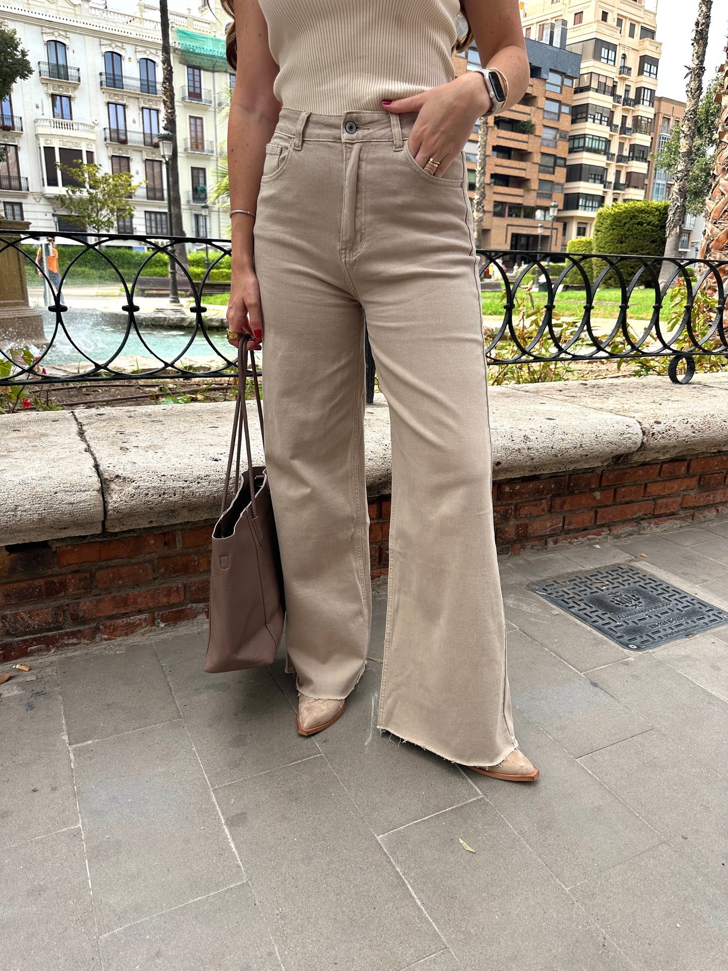 Jeans Victoria Beige