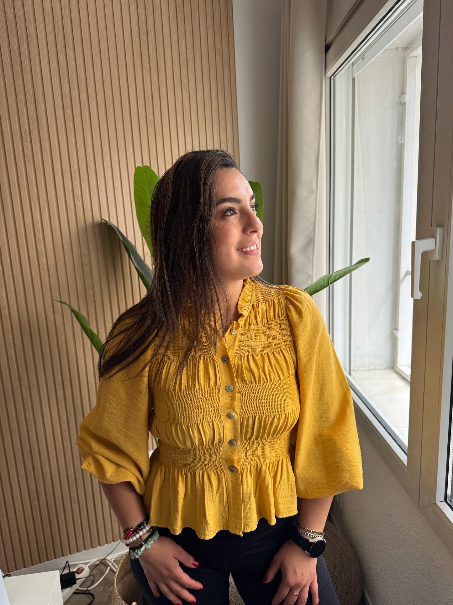 Blusa Luma Mostaza