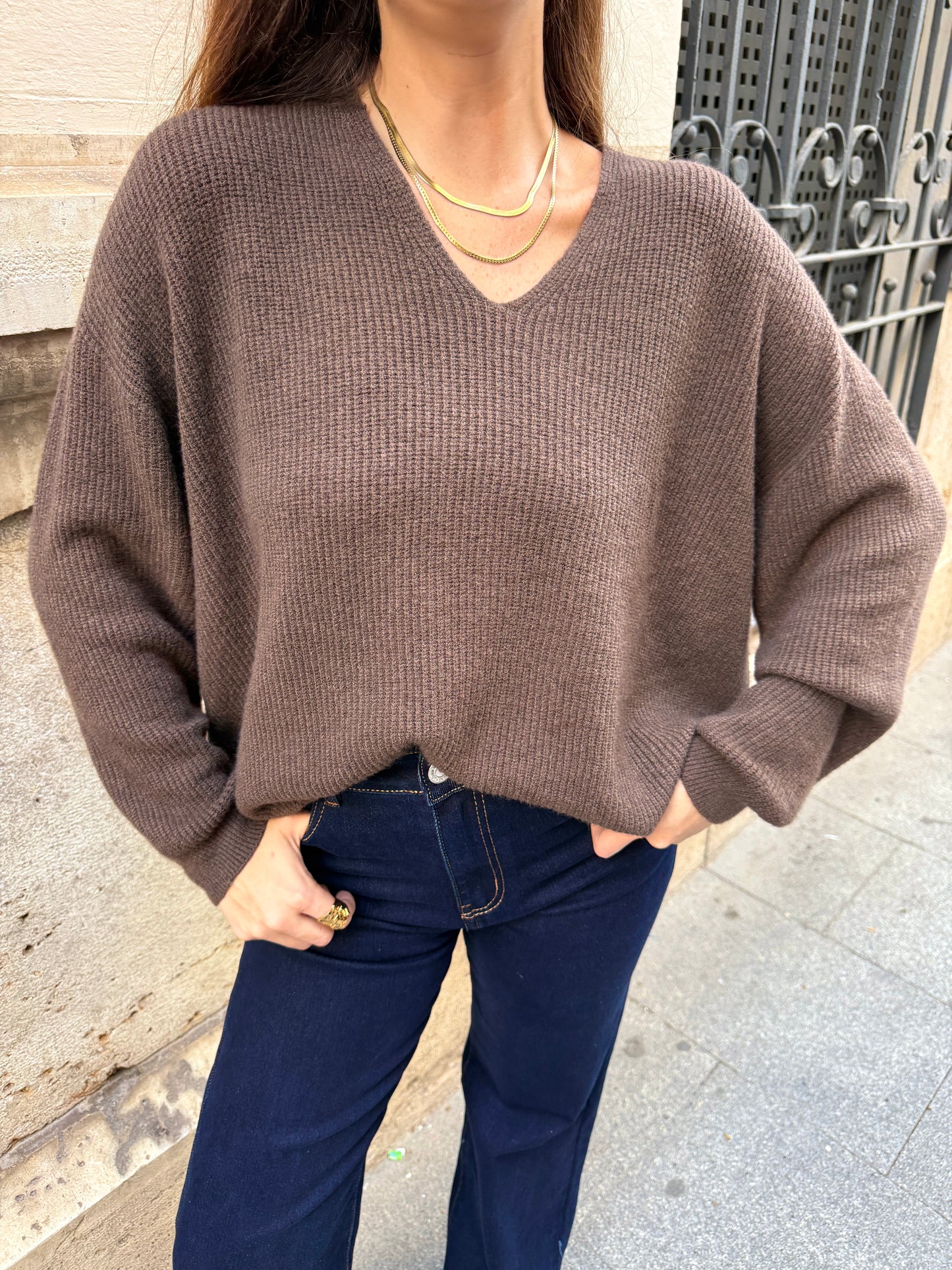 Delia Chocolate Sweater