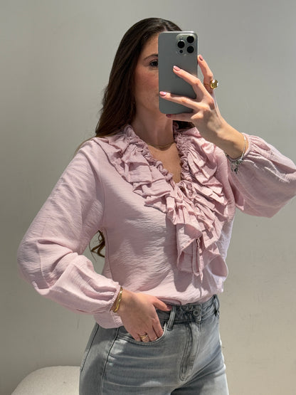 Blusa Romántica Rosa