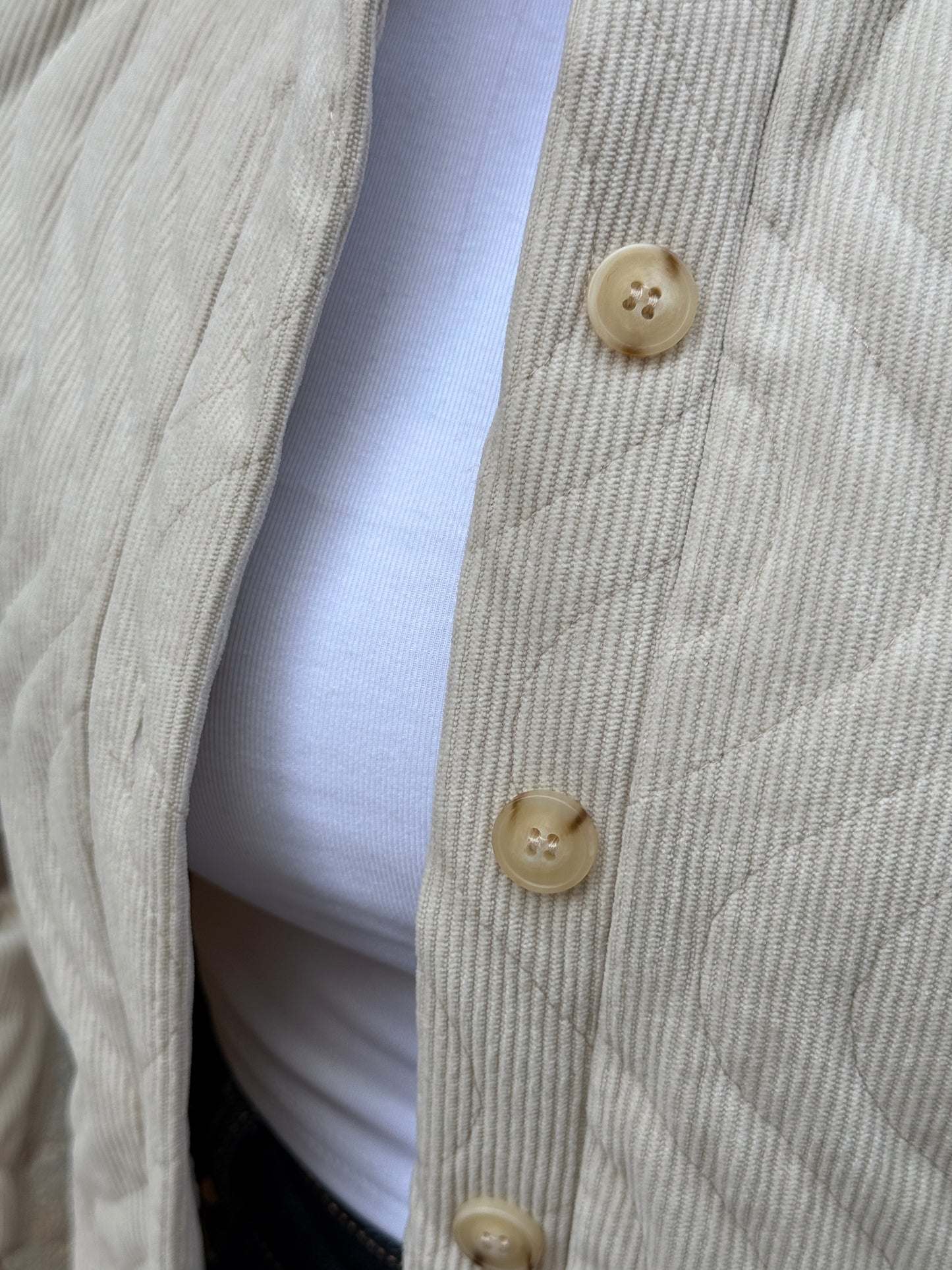 Sonia Beige Corduroy Jacket