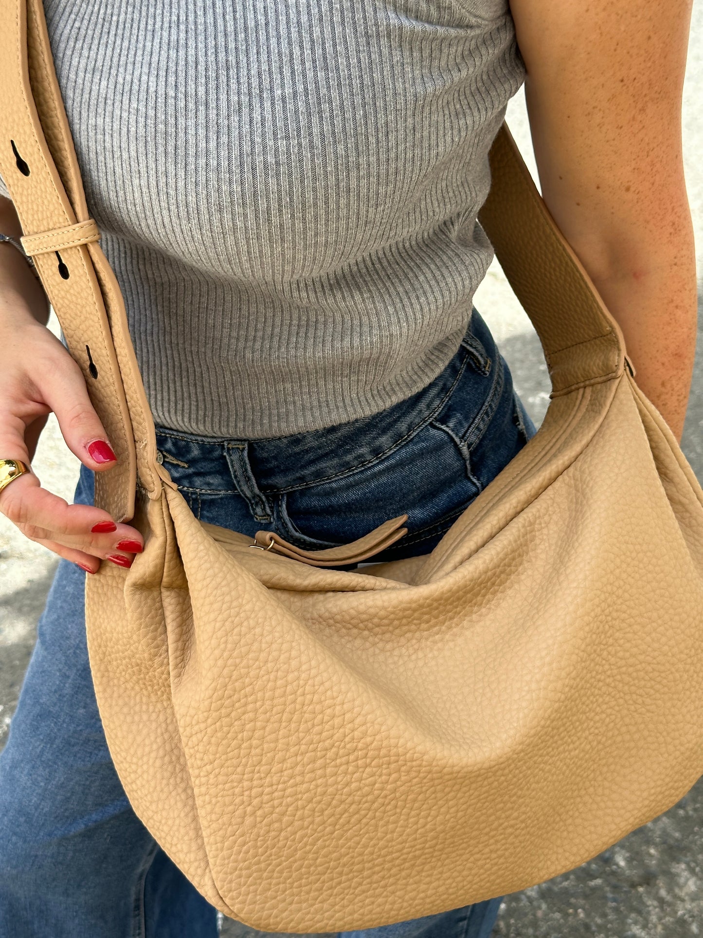 Bolso Bandolera Lodi Beige