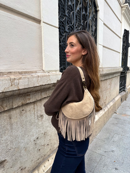 Margot Suede Leather Bag with Fringe