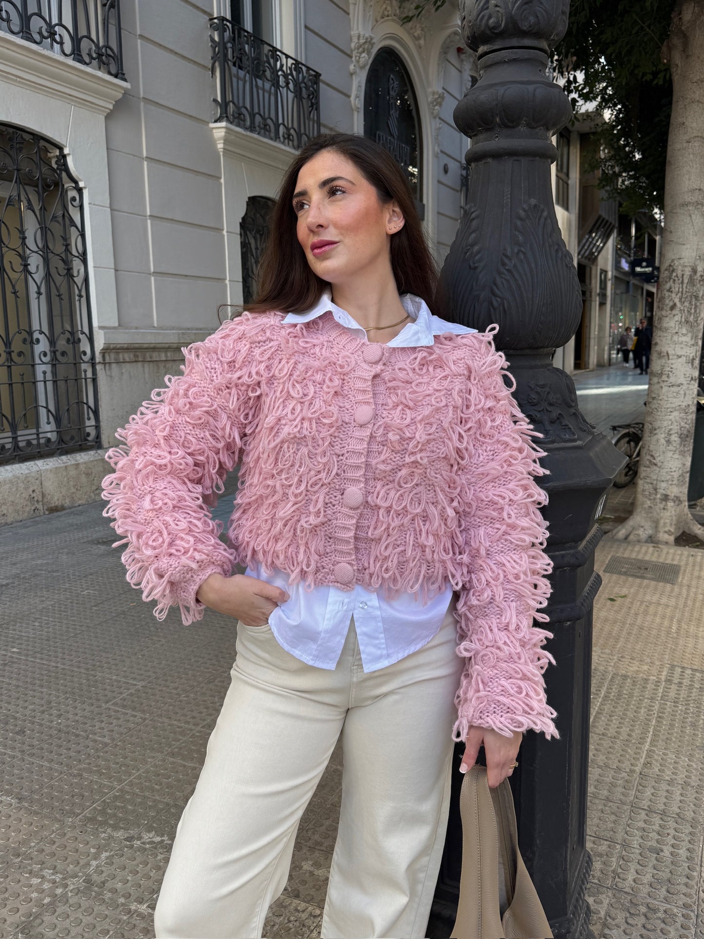 Cardigan Fio Rosa