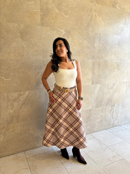 Falda Mindy Beige