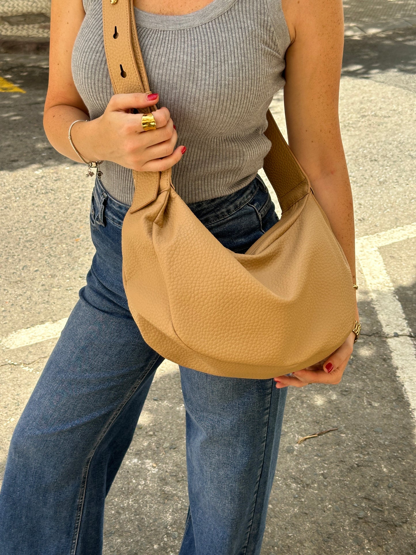 Bolso Bandolera Lodi Beige