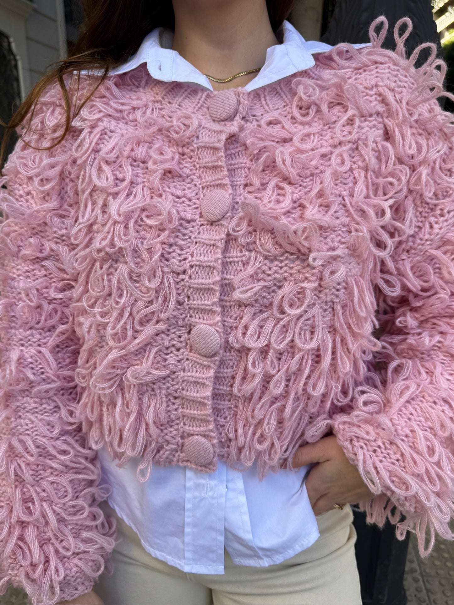 Cardigan Fio Rosa