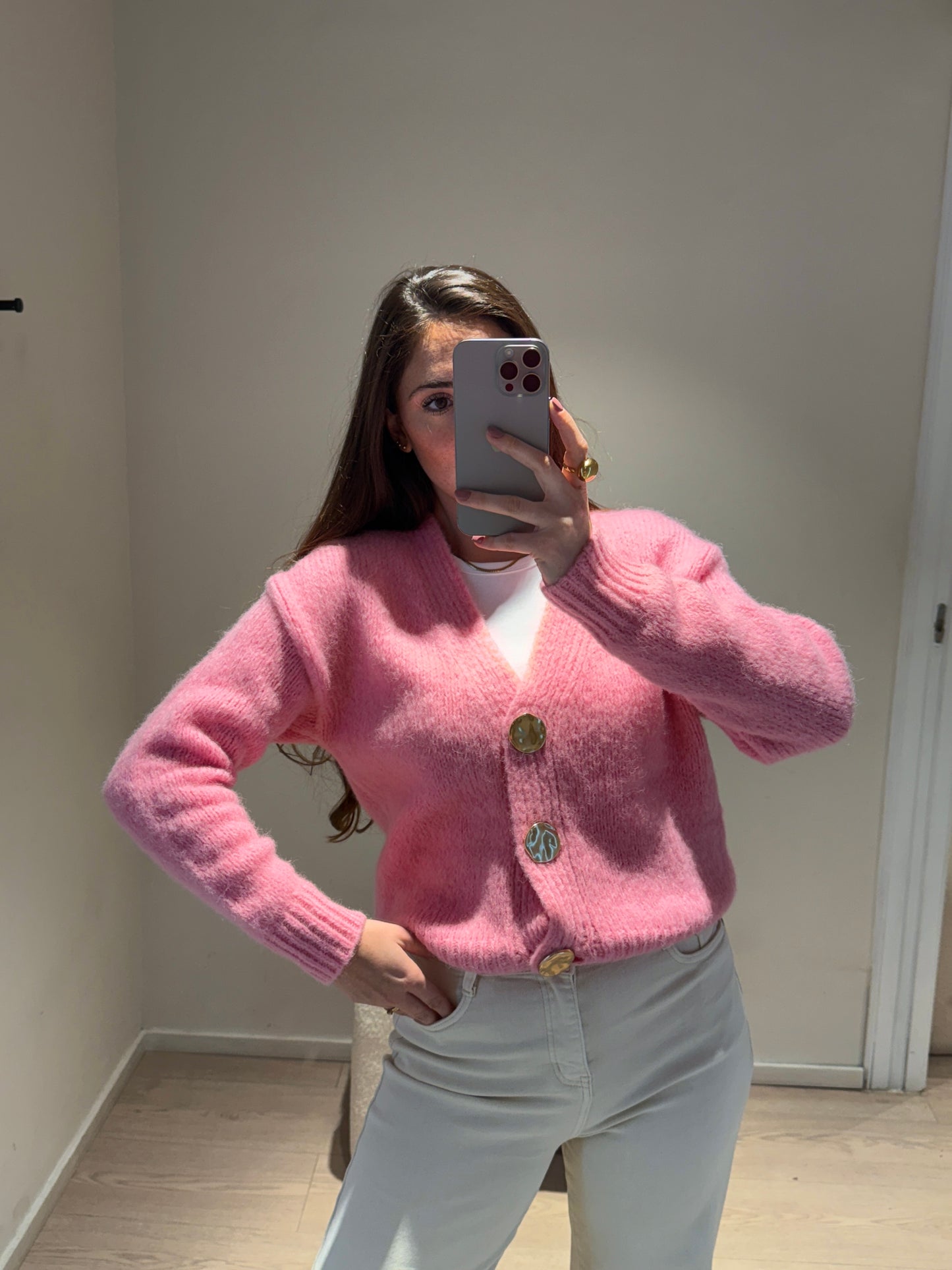 Cardigan Teresa Rosa