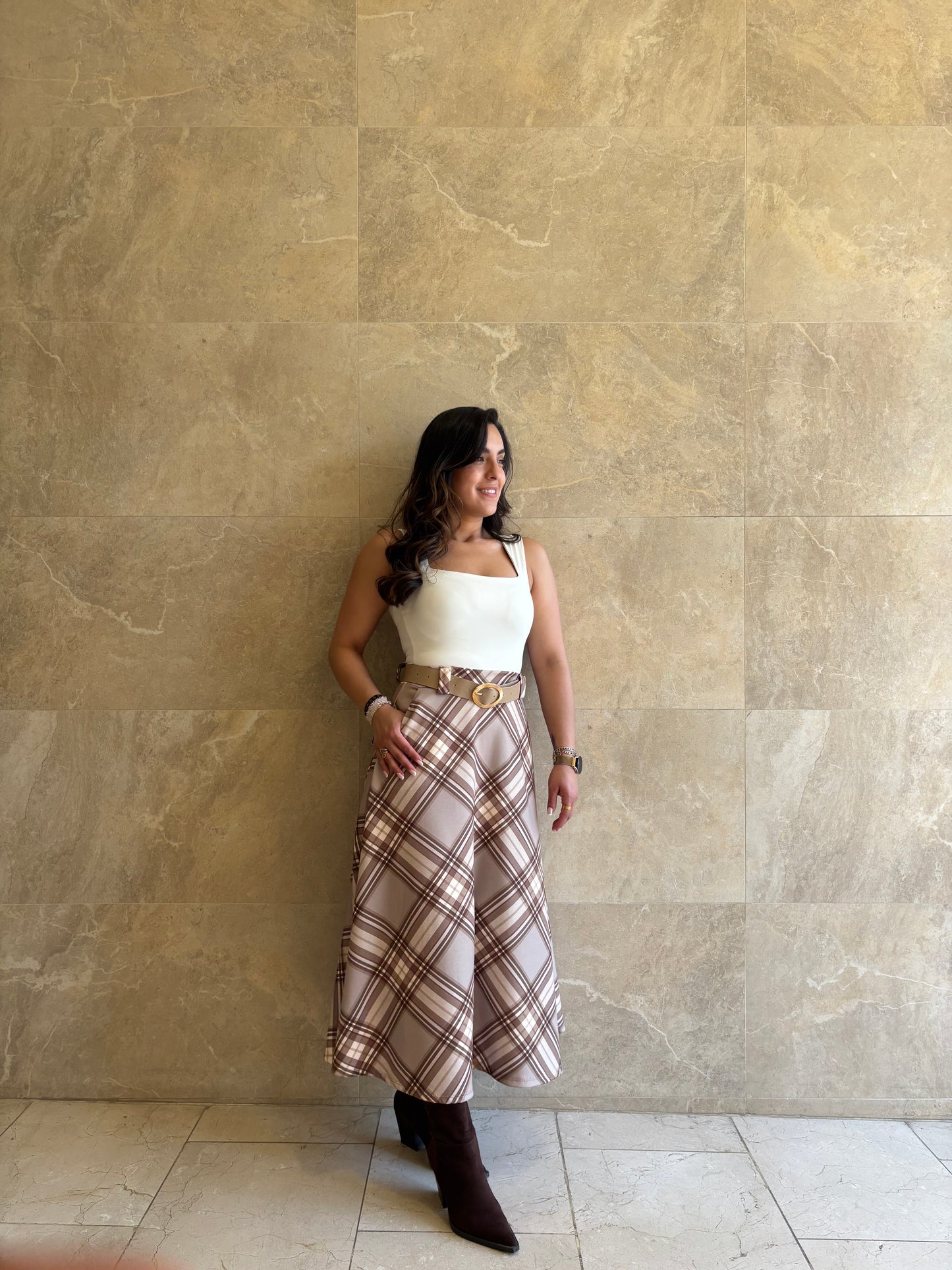 Falda Mindy Beige