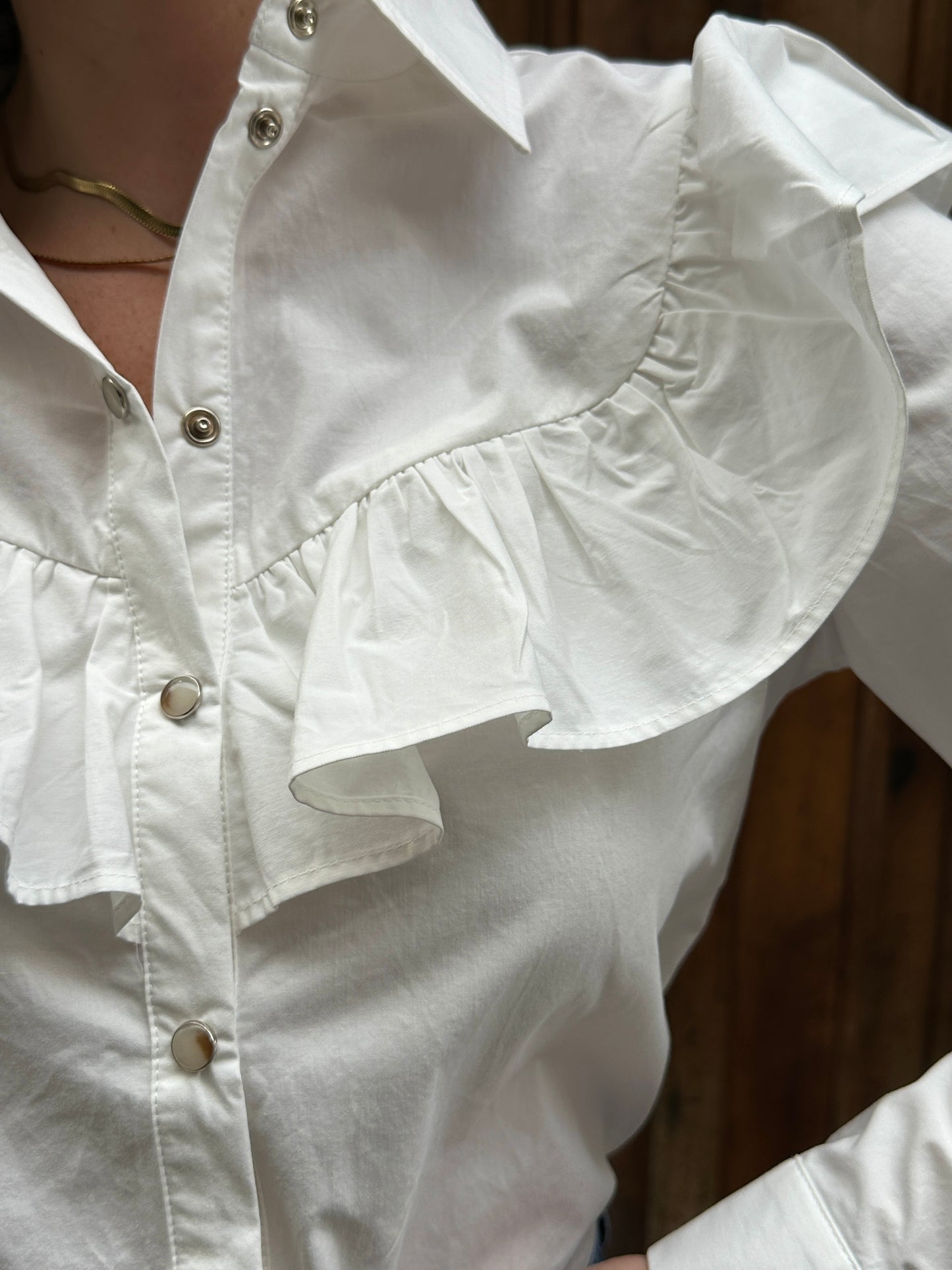 Camisa Volantes Silvia Blanco