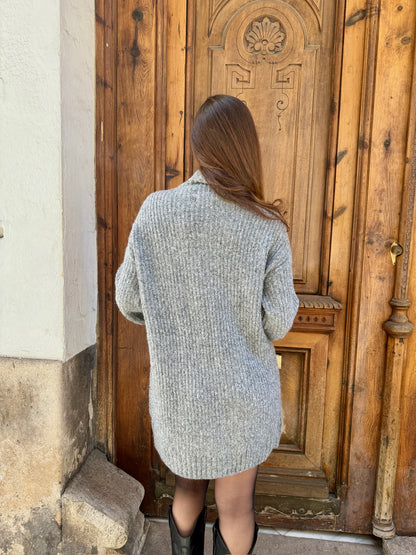 Bea Grey Knitted Dress